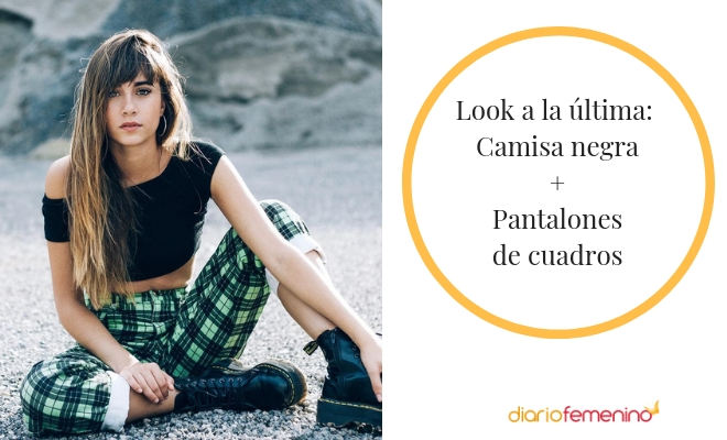 Con que color de outlet pantalon combina una camisa negra